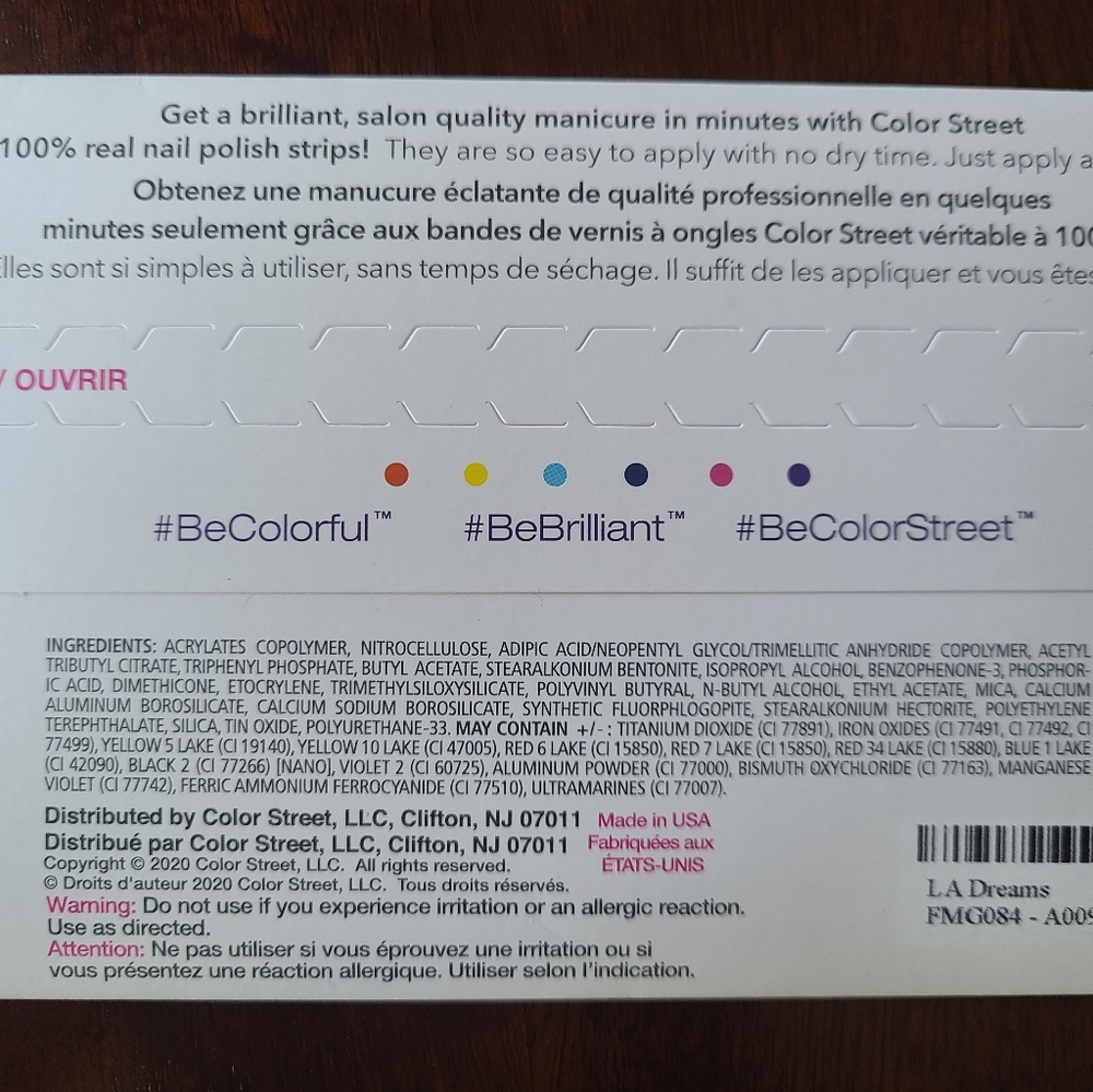 ColorStreet LA Dreams Pink Glitter Nail Polish Set Retired - Picture 2 of 4